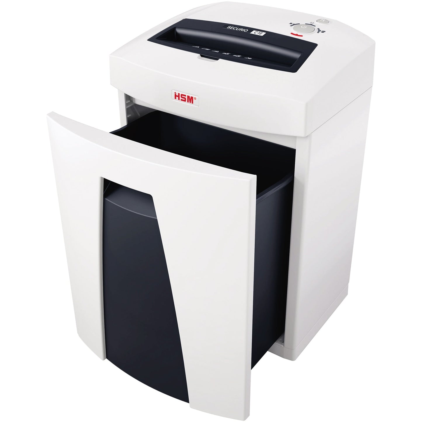 HSM® Aktenvernichter SECURIO C18 P-4 Papier, Heftklammern, Büroklammern, Kreditkarten Partikelschnitt 11 Bl. weiß