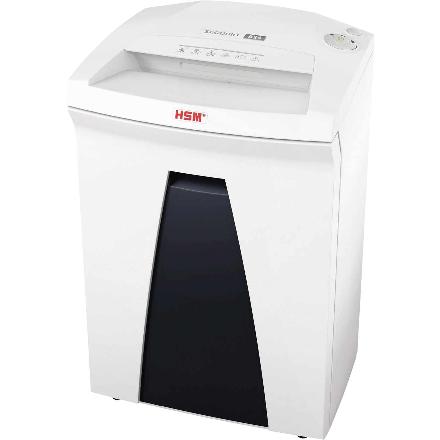 HSM® Aktenvernichter SECURIO B24 P-4 Papier, Heftklammern, Büroklammern, Kreditkarten, CDs/DVDs Partikelschnitt 19 Bl. weiß