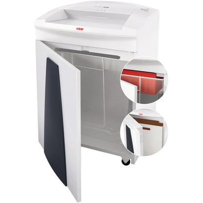 HSM® Aktenvernichter SECURIO B35 P-4 Papier, Heftklammern, Büroklammern, Kreditkarten, CDs/DVDs Partikelschnitt weiß