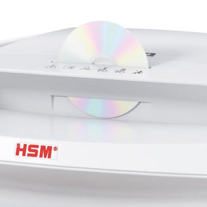 HSM® Aktenvernichter SECURIO B32 P-2 Papier, Heftklammern, Büroklammern, Kreditkarten, CDs/DVDs Streifenschnitt weiß