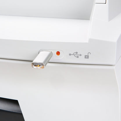 HSM® Aktenvernichter SECURIO AF500 P-6 Papier, Heftklammern, Büroklammern Partikelschnitt 7 Bl. manuell, 500 Bl. automatisch weiß