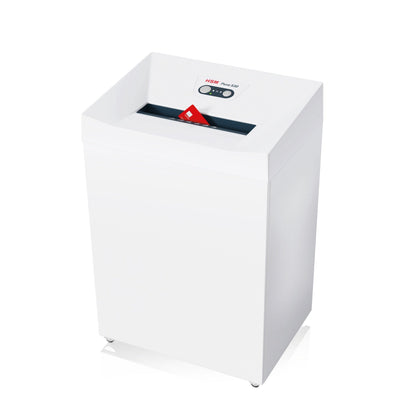 HSM® Aktenvernichter Pure 530 P-5 Papier, Heftklammern, Büroklammern, Kreditkarten Partikelschnitt 13 Bl. weiß