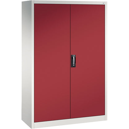 C+P Werkzeugschrank Serie 89 1.200 x 1.950 x 500 mm (B x H x T) Stahl, lackiert Farbe der Front: rubinrot Farbe des Korpus: lichtgrau