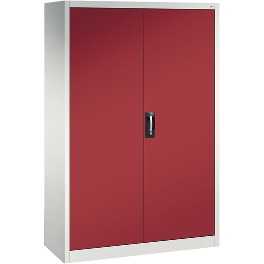 C+P Werkzeugschrank Serie 89 1.200 x 1.950 x 500 mm (B x H x T) Stahl, lackiert Farbe der Front: rubinrot Farbe des Korpus: lichtgrau