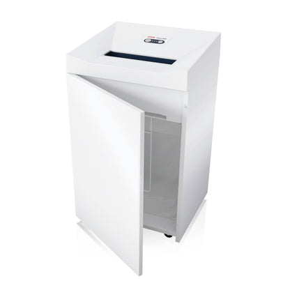 HSM® Aktenvernichter Pure 630 P-5 Papier, Heftklammern, Büroklammern, Kreditkarten Partikelschnitt 19 Bl. weiß