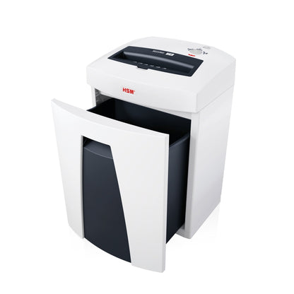 HSM® Aktenvernichter SECURIO C18 P-2 Papier, Heftklammern, Büroklammern, Kreditkarten Streifenschnitt 16 Bl. weiß
