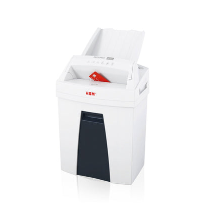 HSM® Aktenvernichter SECURIO AF100 P-4 Papier, Heftklammern, Büroklammern, Kreditkarten Partikelschnitt 8 Bl. manuell, 100 Bl. automatisch weiß