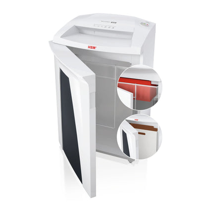 HSM® Aktenvernichter SECURIO B32 P-4 Papier, Heftklammern, Büroklammern, Kreditkarten, CDs/DVDs Partikelschnitt weiß