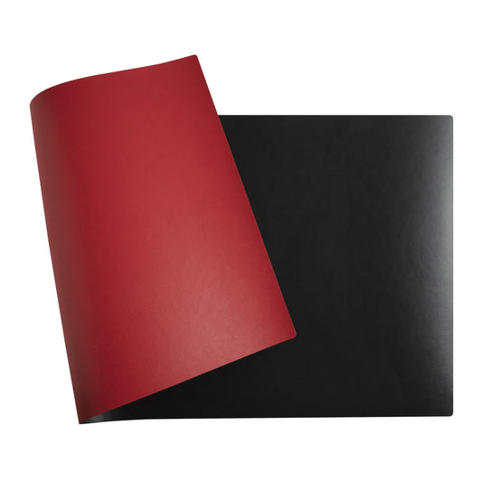 Exacompta Schreibunterlage Home Office 80 x 40 cm (B x H) ohne Kalender Polyurethan schwarz/rot