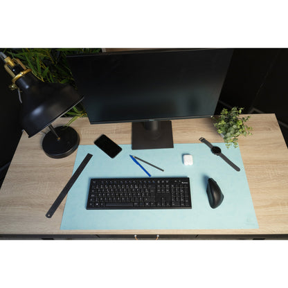 Exacompta Schreibunterlage Home Office 90 x 43 cm (B x H) ohne Kalender Polyurethan tropisch/blaugrün