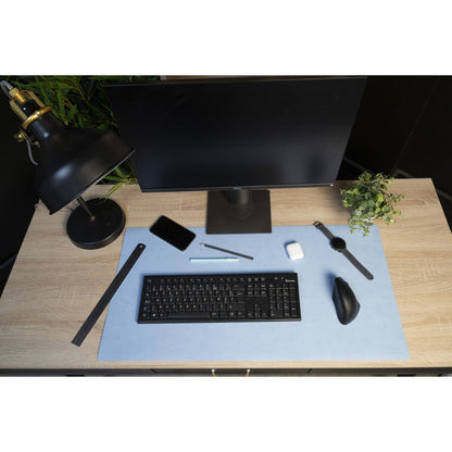Exacompta Schreibunterlage Home Office 90 x 43 cm (B x H) ohne Kalender Polyurethan marineblau/himmelblau