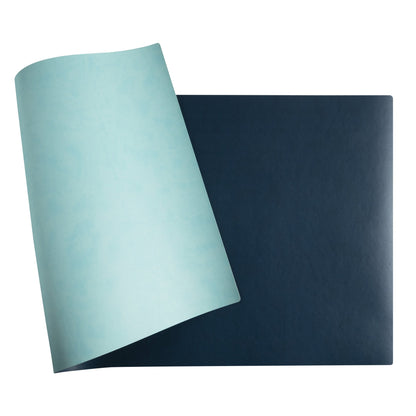 Exacompta Schreibunterlage Home Office 90 x 43 cm (B x H) ohne Kalender Polyurethan tropisch/blaugrün