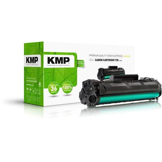 KMP Toner kein Originalzubehör Kompatibel mit: Canon 728 C-T27 ca. 2.300 Seiten schwarz