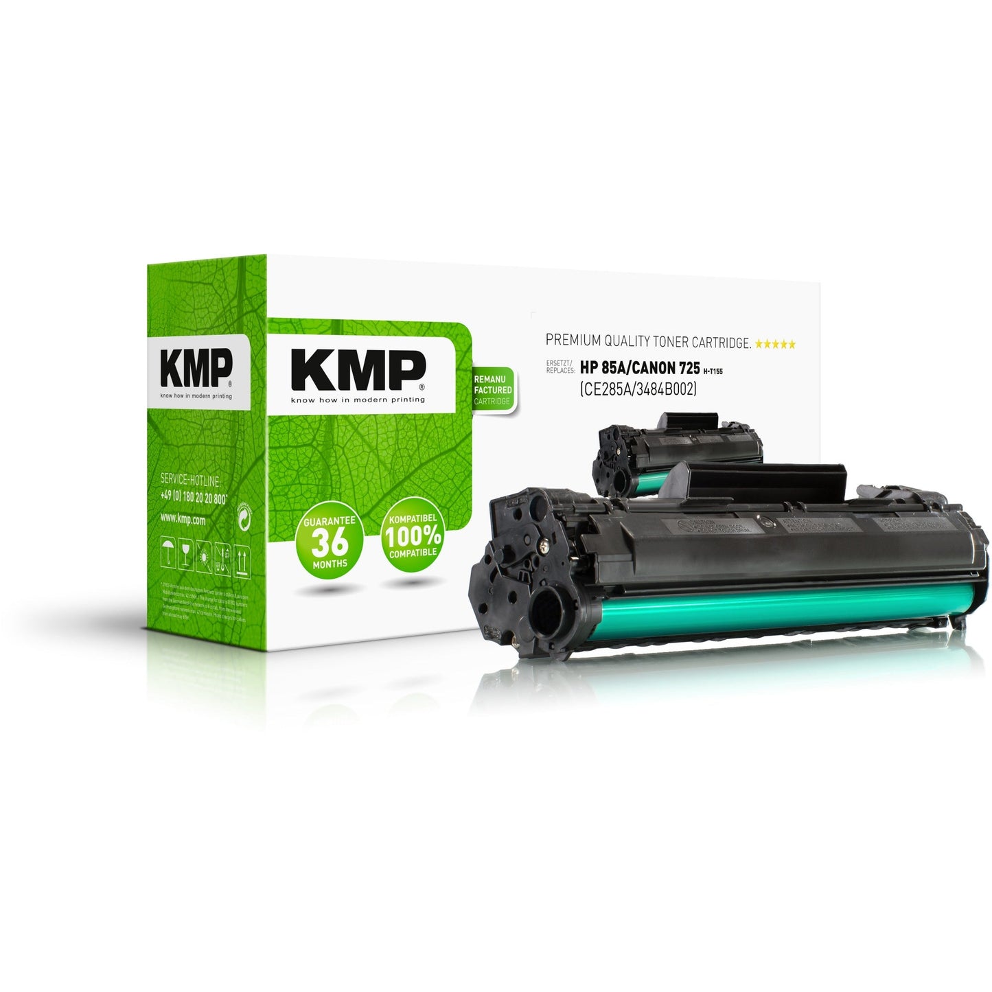 KMP Toner kein Originalzubehör Kompatibel mit: HP 85A H-T155 ca. 2.400 Seiten schwarz