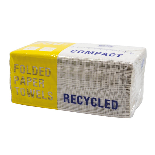 Papierhandtücher Economy 22,5 x 22 cm (B x L) Papier, recycled natur 20 x 250 Bl./Pack.