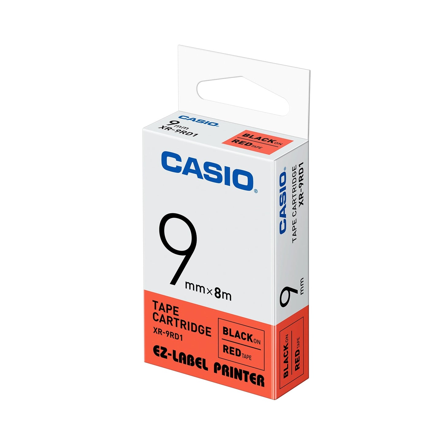 CASIO® Schriftbandkassette 9 mm x 8 m (B x L) rot schwarz
