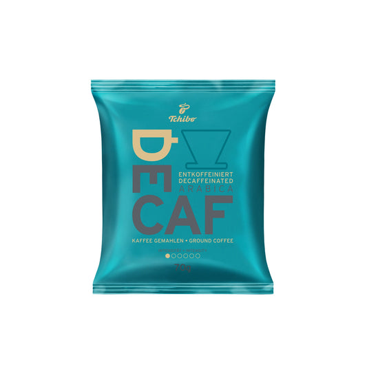 Tchibo Kaffee Decaf entkoffeiniert gemahlen 75 x 70 g/Pack.