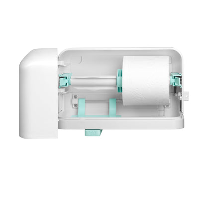 Satino by WEPA Toilettenpapierspender Plus 27 x 16,3 x 14,7 cm (B x H x T) Kunststoff weiß
