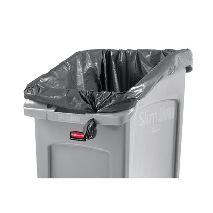 Rubbermaid Abfalleimer SLIM JIM® 49l Kunststoff grau 1 Sortierfach