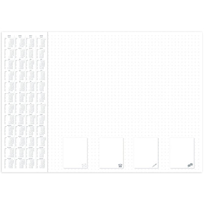 RNK Verlag Schreibunterlage Office 60 x 42 cm (B x H) mit Kalender 4 Jahre Papier weiß 30 Bl.
