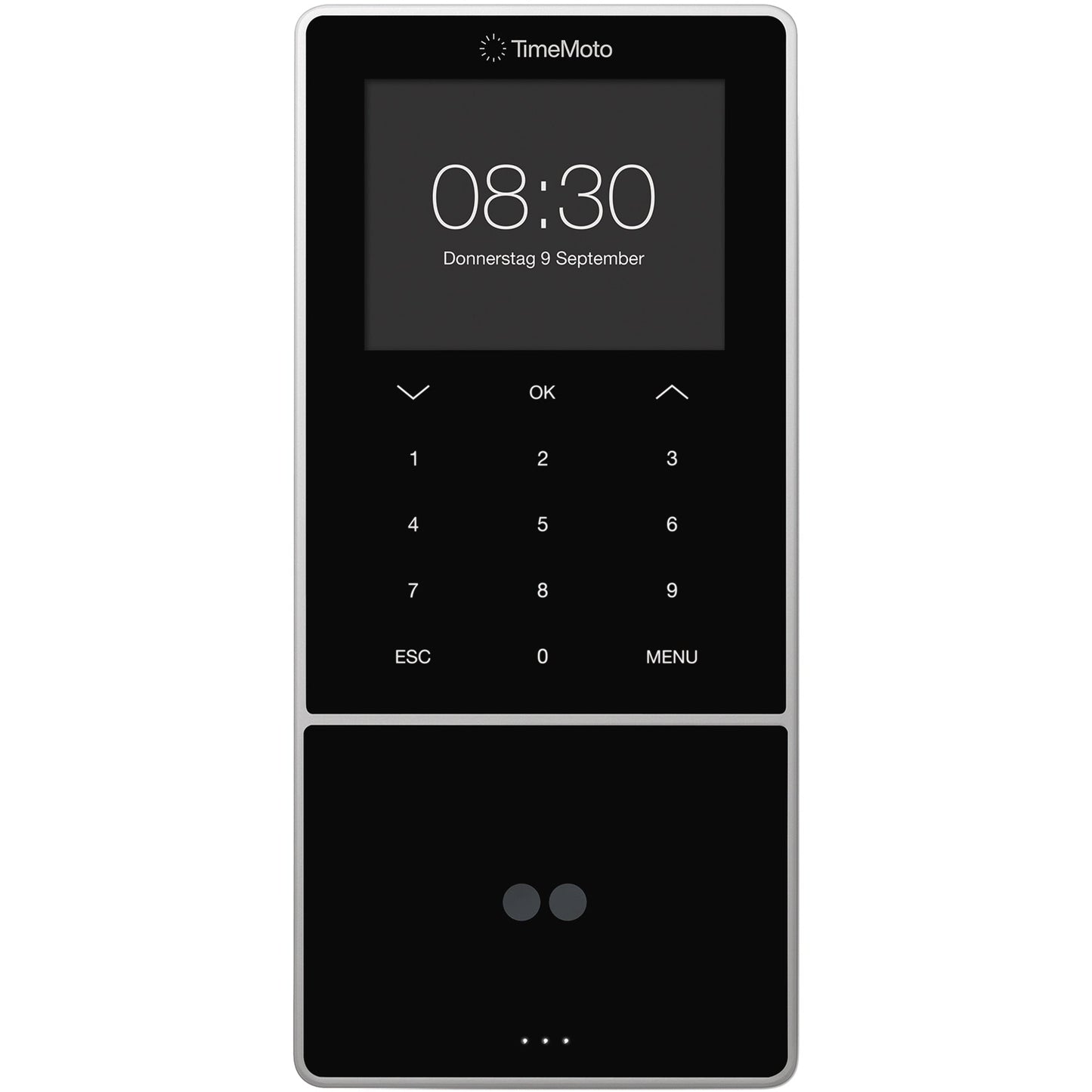 TIMEMOTO Zeiterfassungssystem TM-838 SC 9,95 x 21,5 x 4,43 cm (B x H x T) RFID-Sensor Windows® universell LAN, WiFi, USB-Host