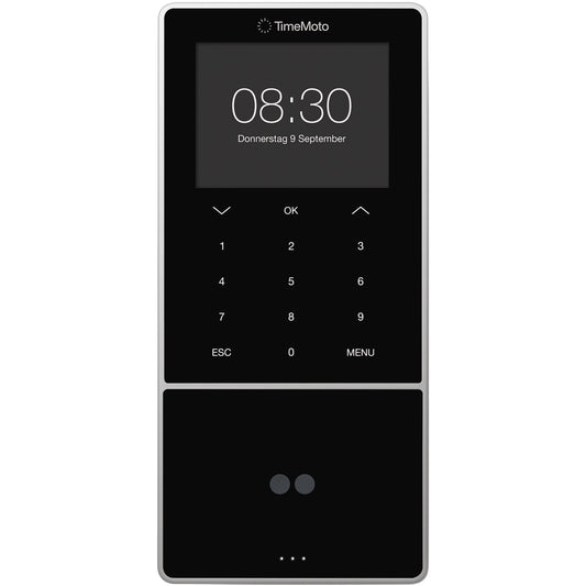 TIMEMOTO Zeiterfassungssystem TM-838 SC 9,95 x 21,5 x 4,43 cm (B x H x T) RFID-Sensor Windows® universell LAN, WiFi, USB-Host