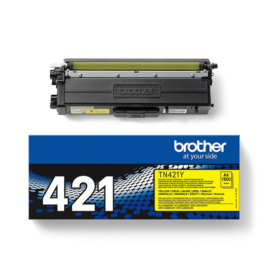 Brother Toner Originalzubehör TN-421Y ca. 1.800 Seiten gelb