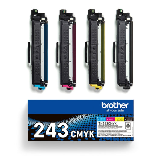 Brother Toner Originalzubehör TN-243 ca. 4 x 1.000 Seiten schwarz, cyan, magenta, gelb 4 St./Pack.