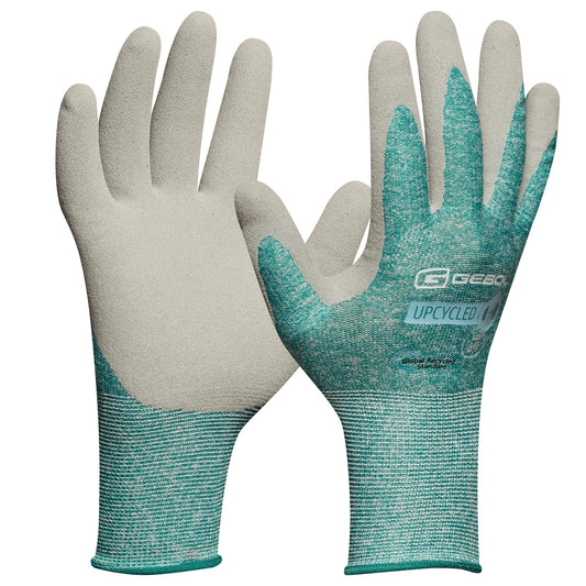 GEBOL Arbeitshandschuhe Upcycled STRONG 5 II Polyester/Nylon hellgrün