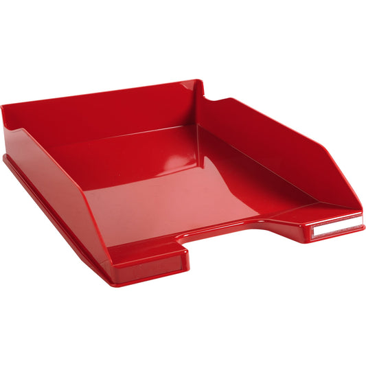 Exacompta Briefablage COMBO MIDI Iderama® DIN A4, Überbreite Polystyrol Farbe: karminrot glossy