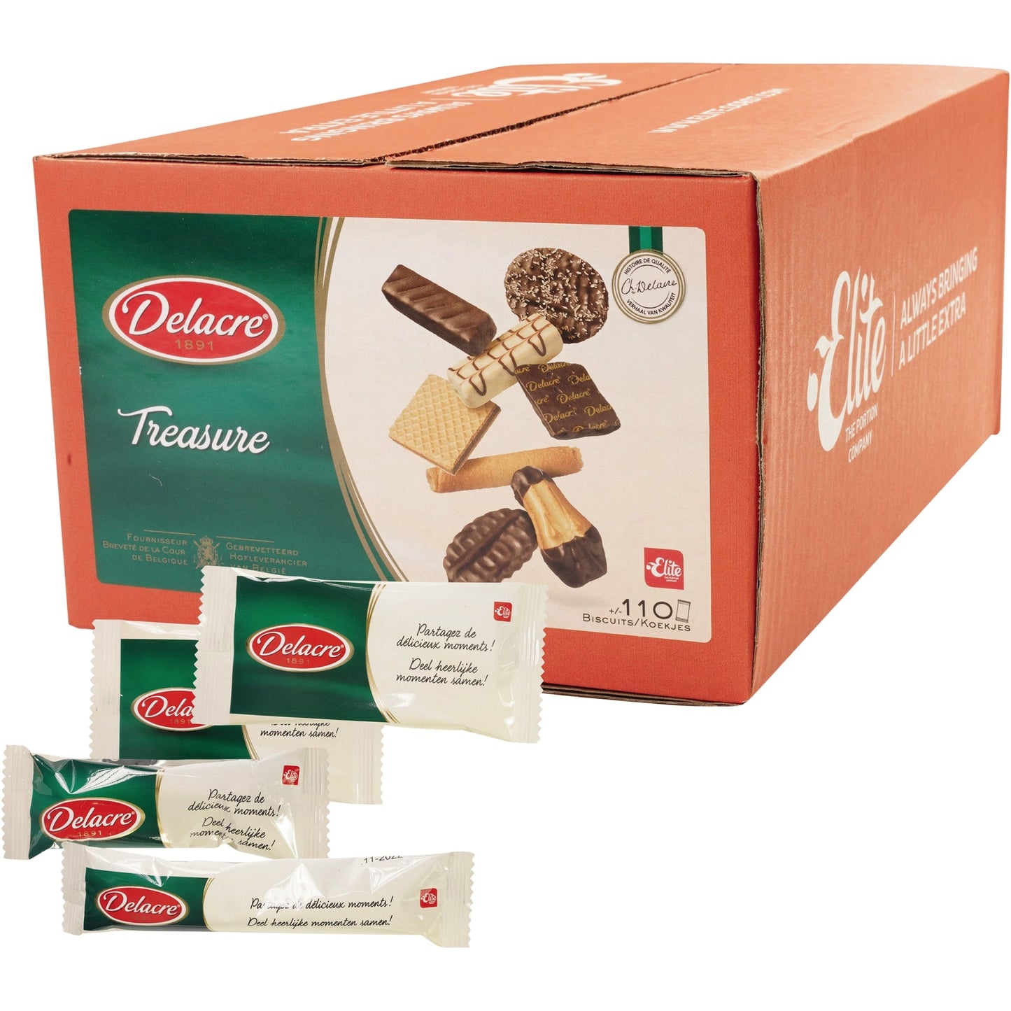 Delacre Gebäckmischung Treasure 110 x 8,38 g/Pack.