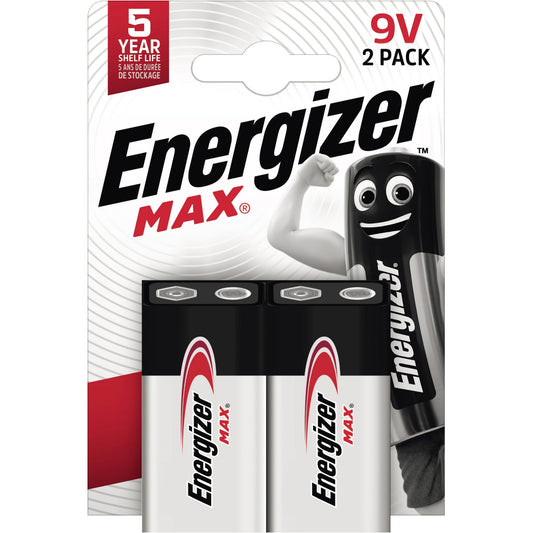 Energizer® Batterie Max® E-Block 6LR61 Alkaline 9V 2 St./Pack.