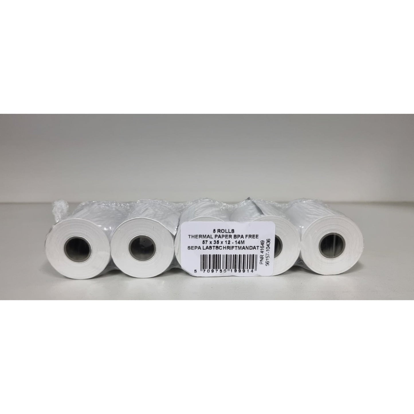 Thermokassenrolle 57 mm x 14 m (B x L) 35mm BPA-frei nicht phenolfrei 5 St./Pack.