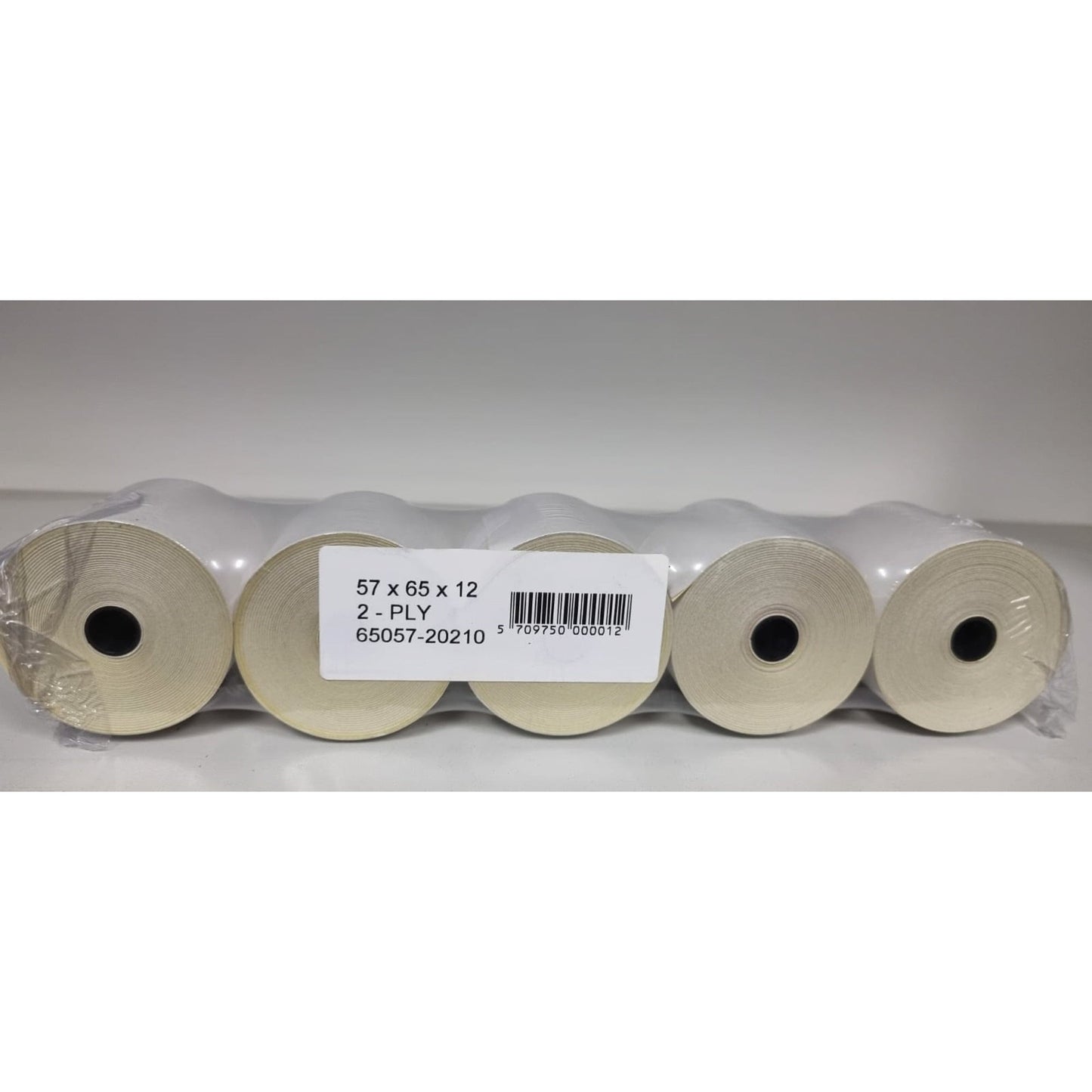 Kassenrolle 57 mm x 22m (B x L) weiß 5 St./Pack.