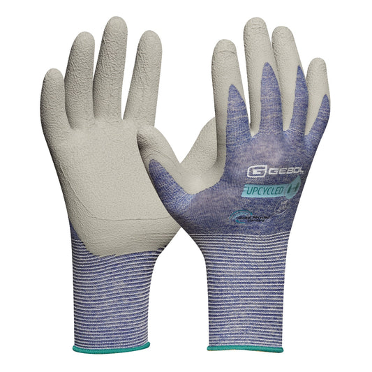 GEBOL Arbeitshandschuhe Upcycled SENSITIVE 10 II Polyester/Nylon dunkelblau