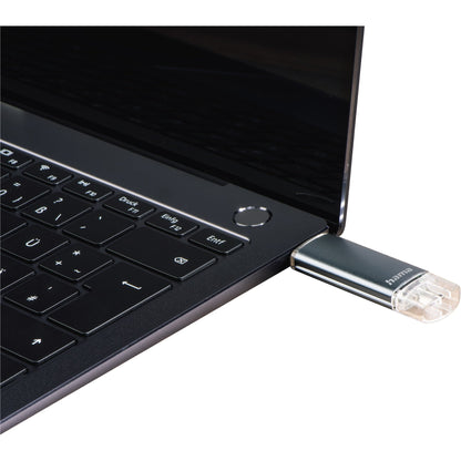 Hama USB-Stick Laeta Twin USB 2.0 16Gbyte grau