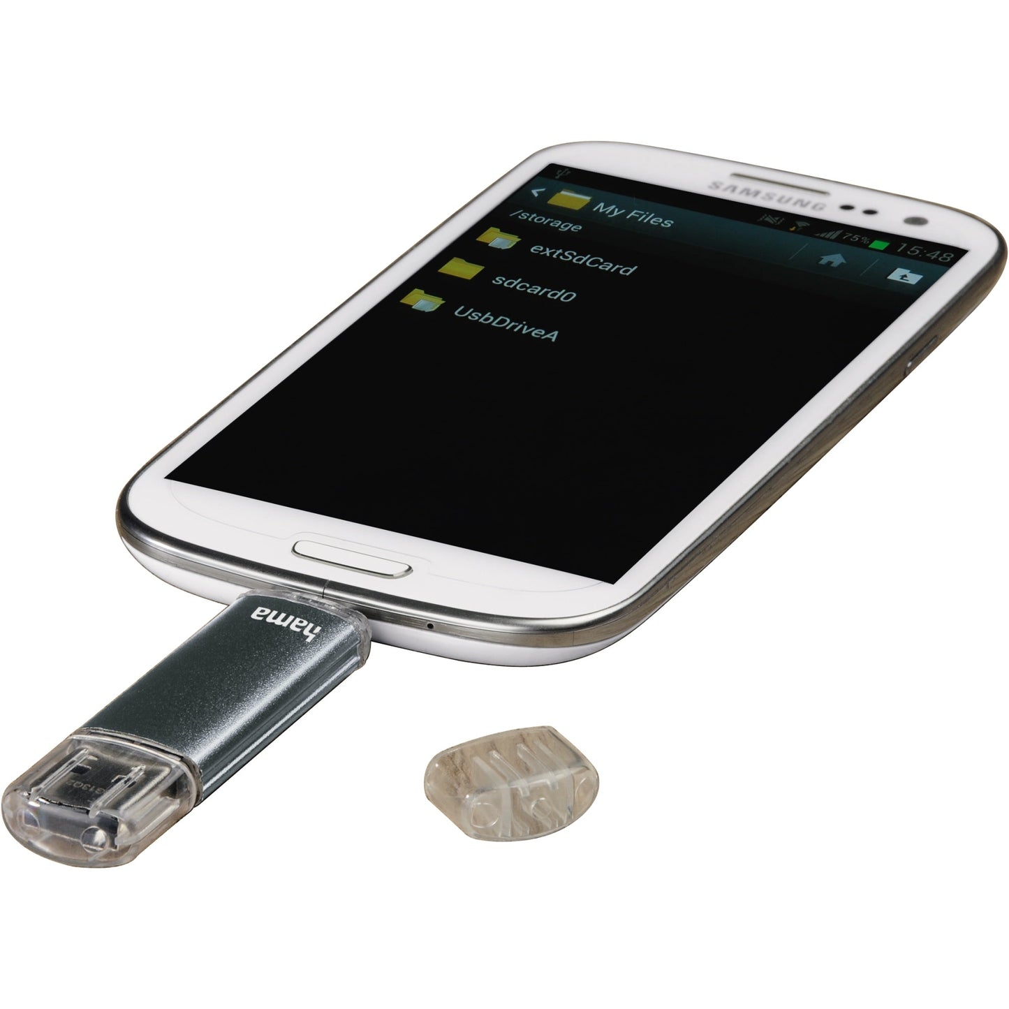 Hama USB-Stick Laeta Twin USB 2.0 16Gbyte grau