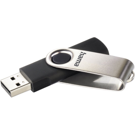 Hama USB-Stick Rotate USB 2.0 8Gbyte schwarz/silber