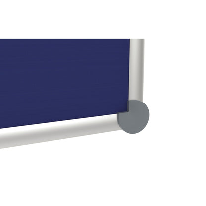 MAUL Pinnwand MAULpro 2000 Maße der Oberfläche: 120 x 90 cm (B x H) Textil Material des Rahmens: Aluminium, eloxiert blau