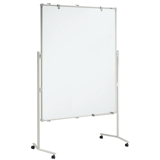 MAUL Moderationstafel MAULpro Maße der Oberfläche: 120 x 150 cm (B x H) inkl. Rollensatz, Blockhalter, Verbindungsklammern Stahl weiß