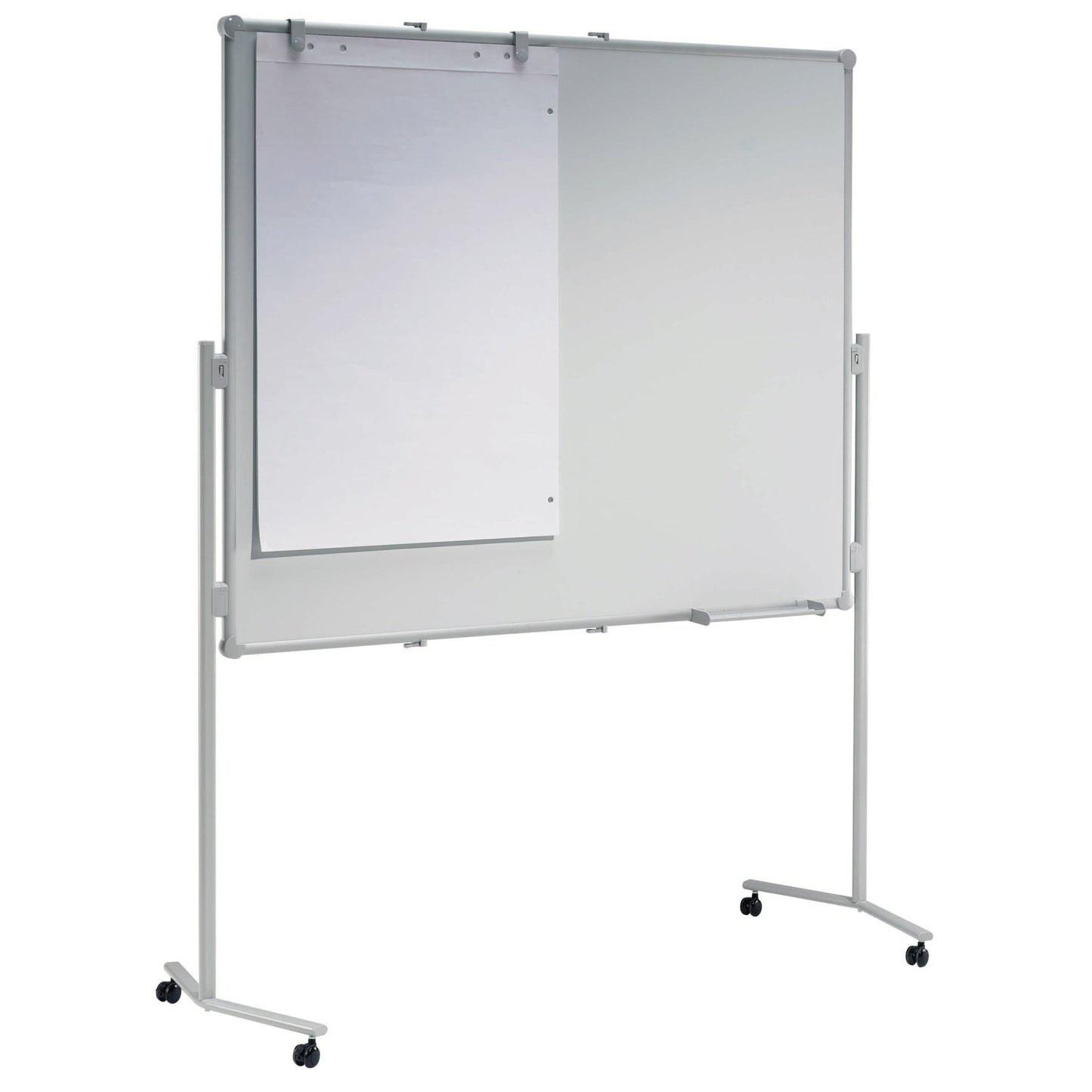 MAUL Moderationstafel MAULpro Maße der Oberfläche: 120 x 150 cm (B x H) inkl. Rollensatz, Blockhalter, Verbindungsklammern Stahl weiß