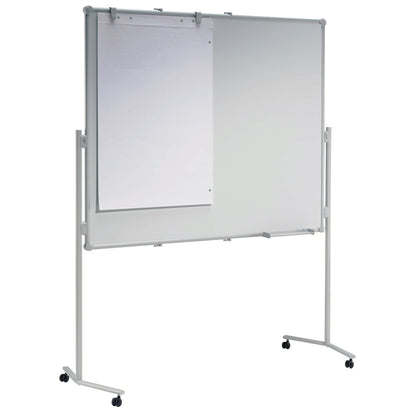 MAUL Moderationstafel MAULpro Maße der Oberfläche: 120 x 150 cm (B x H) inkl. Rollensatz, Blockhalter, Verbindungsklammern Stahl weiß