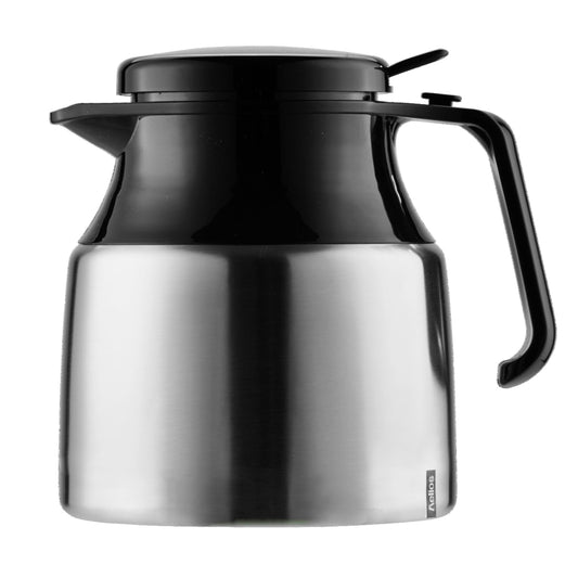 Helios Isolierkanne Mondial Push 1,3l Edelstahl edelstahl/schwarz