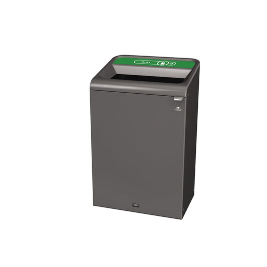 Rubbermaid Abfallsammelsystem 49,5 x 97,5 x 61 cm (B x H x T) 125l 1 Sortierfach Stahl, verzinkt