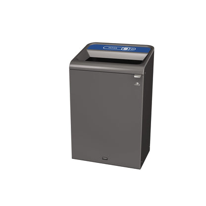 Rubbermaid Abfallsammelsystem 49,5 x 97,5 x 61 cm (B x H x T) 125l 1 Sortierfach Stahl, verzinkt