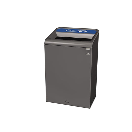 Rubbermaid Abfallsammelsystem 49,5 x 97,5 x 61 cm (B x H x T) 125l 1 Sortierfach Stahl, verzinkt