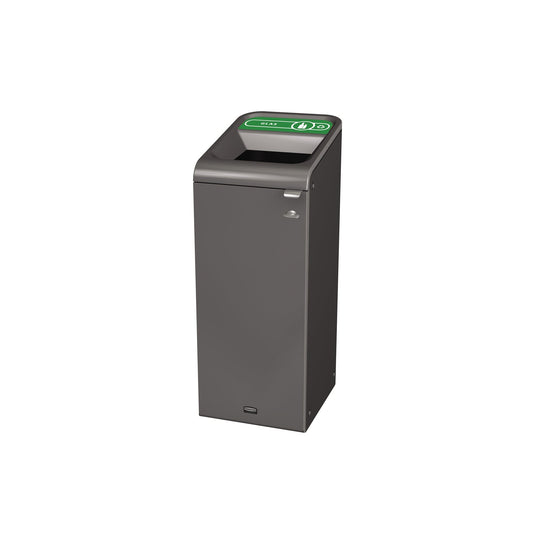 Rubbermaid Abfallsammelsystem 49,5 x 97,5 x 36,7 cm (B x H x T) 57l 1 Sortierfach Stahl, verzinkt