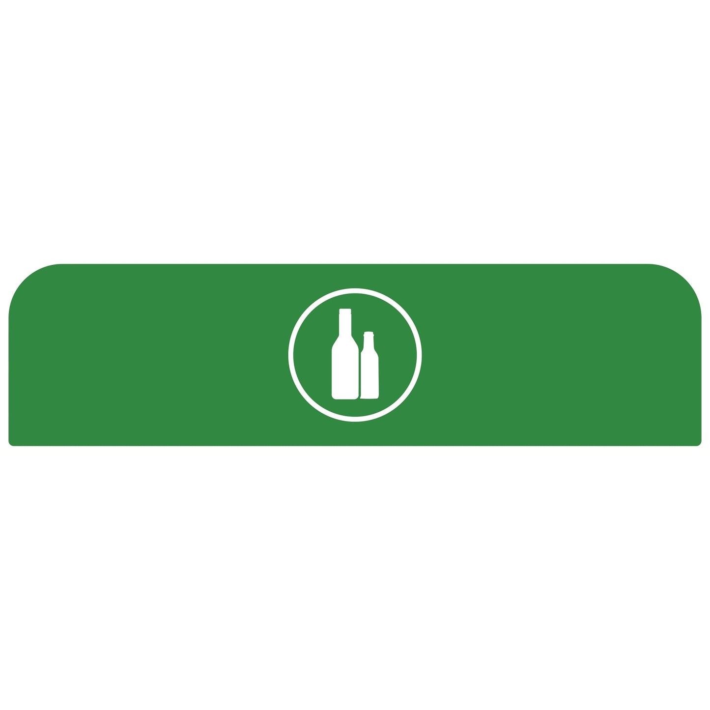 Rubbermaid Hinweisschild 61 x 20,36 cm (B x H) Glas Kunststoff