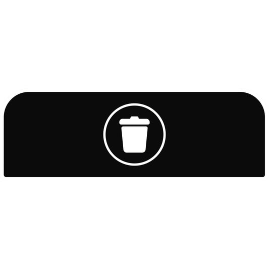 Rubbermaid Hinweisschild 48,9 x 20,36 cm (B x H) Restmüll Kunststoff