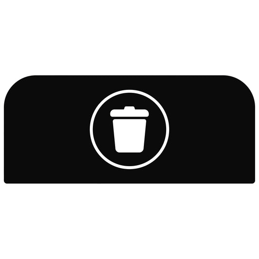 Rubbermaid Hinweisschild 36,7 x 20,36 cm (B x H) Restmüll Kunststoff